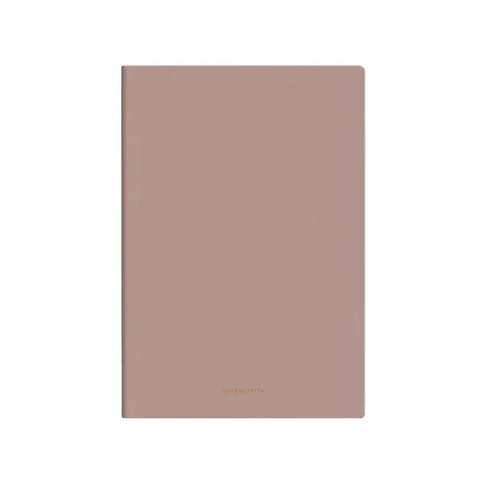 Leather Notebook Ref 22284 A5, 96 Sheets, Brown Deli
