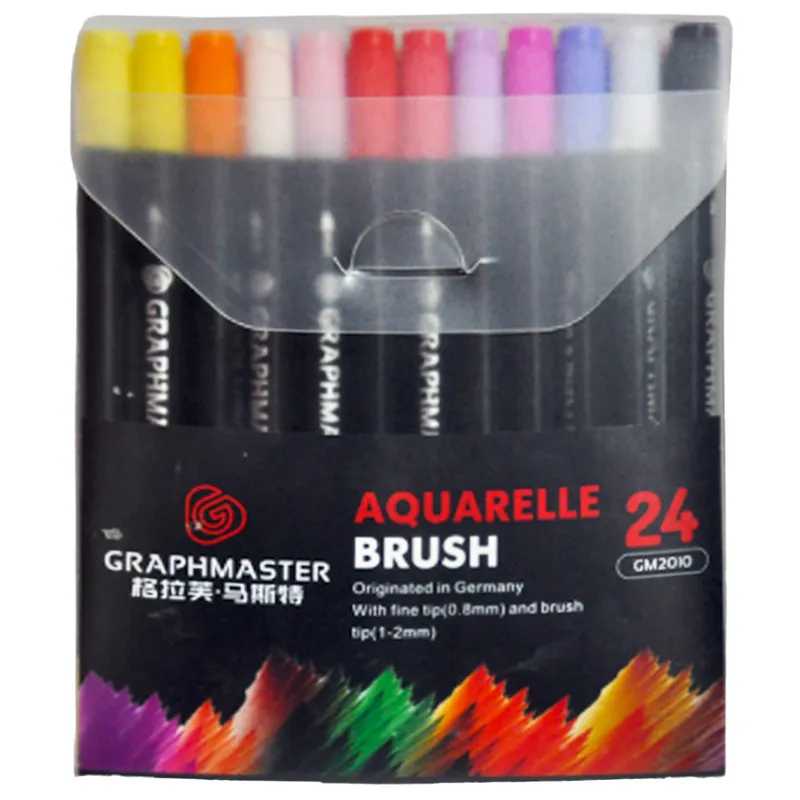 Art Marker Ref GM2010 Twin Marker Brush Graphmaster - PK24 MeliMelo