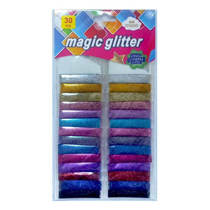 Magic Glitter Ref L079-3AP Assorted Colours 2*[Pk 15] FW
