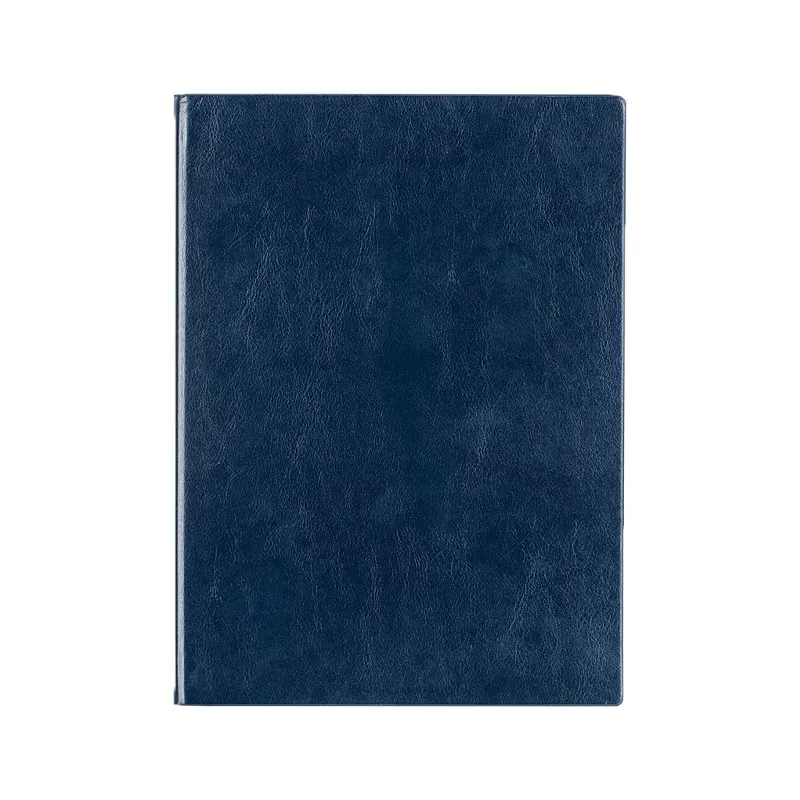 Leather Notebook Ref 3185 16k, B5, 160 Sheets, Blue Deli