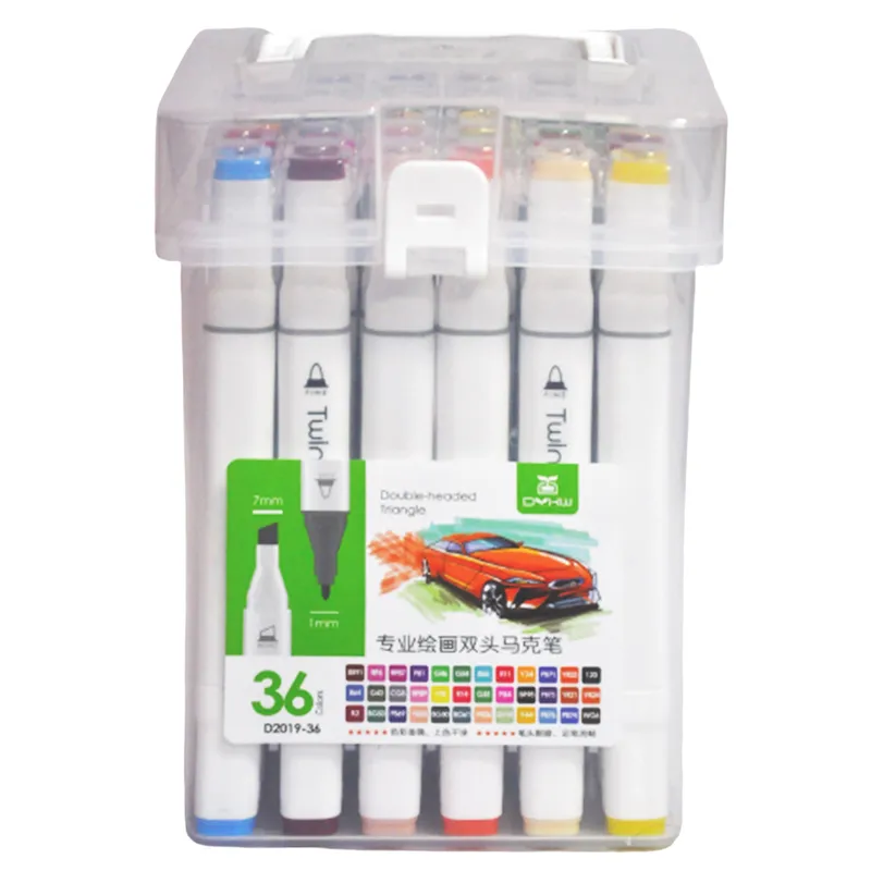 Sketch Twin Marker Ref D2019-36 36 Colours, 7mm Chisel & 1mm Bullet MeliMelo