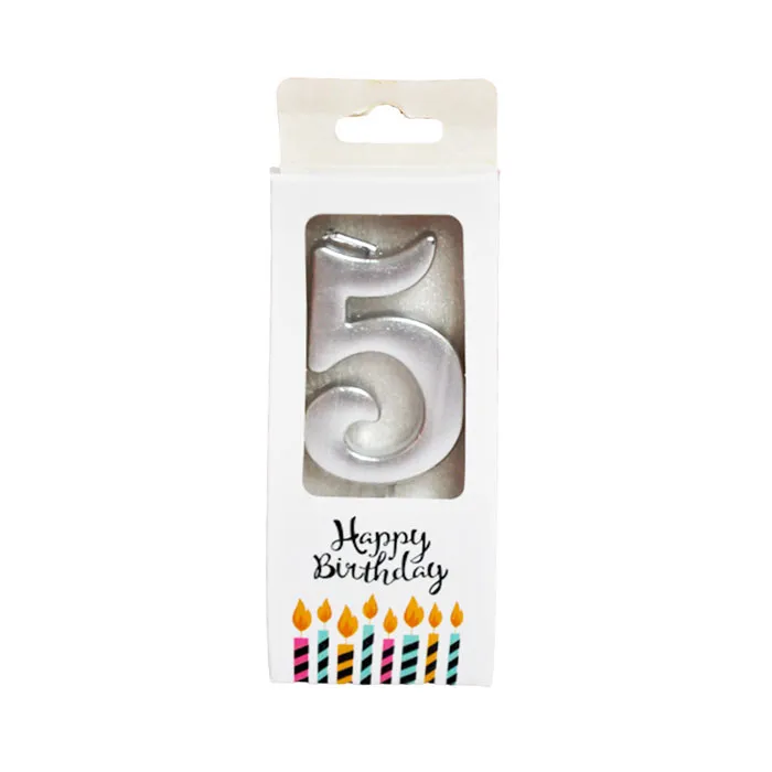 Candles Digital N°5 Painted Silver WTC