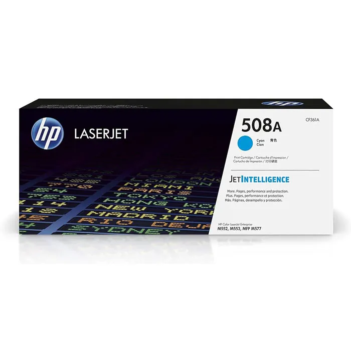 Toner Cartridge Hp 508A Ref CF361A Cyan Hewlett Packard