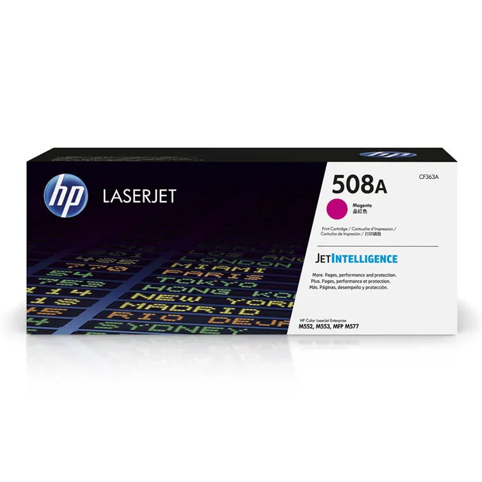 Toner Cartridge Hp 508A Ref CF363A Magenta Hewlett Packard