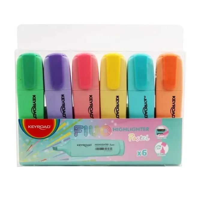 Pastel Highlighter Ref KR972174 6pcs KeyRoad