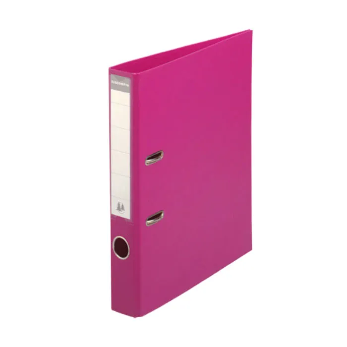 Lever Arch File A4 Ref 53559E 2" Raspberry, PVC Exacompta