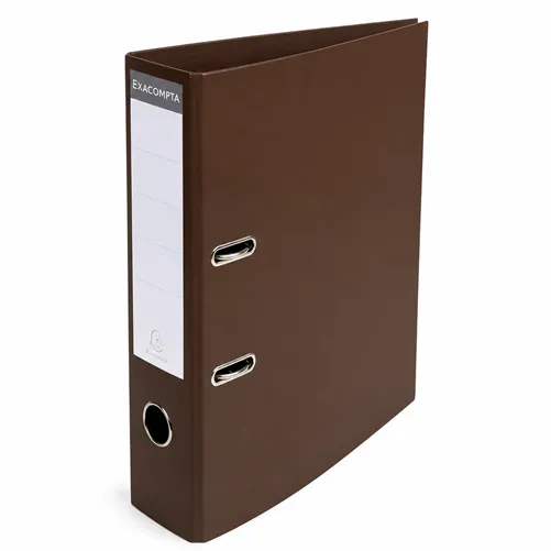 Lever Arch File A4 Ref 53746E 3" Brown, PVC Exacompta