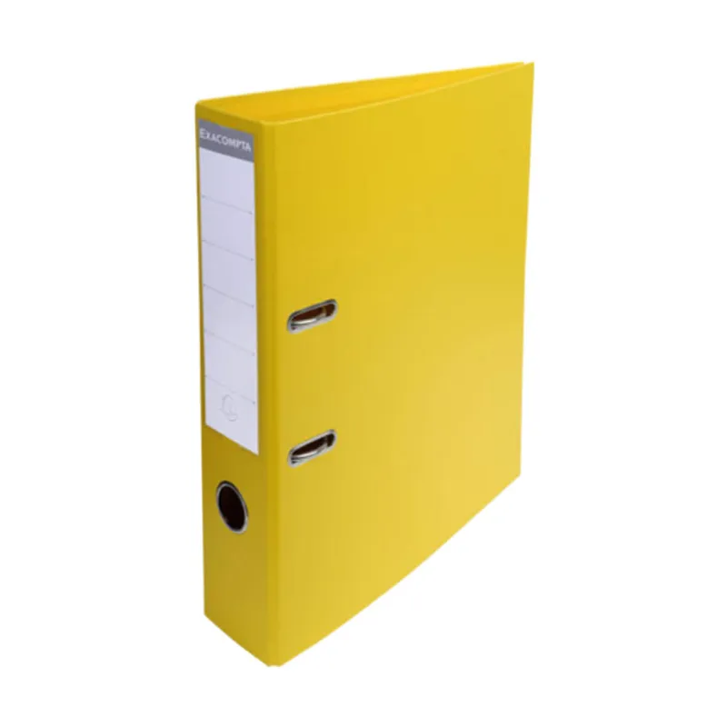 Lever Arch File A4 Ref 53749E 3" Yellow, PVC Exacompta
