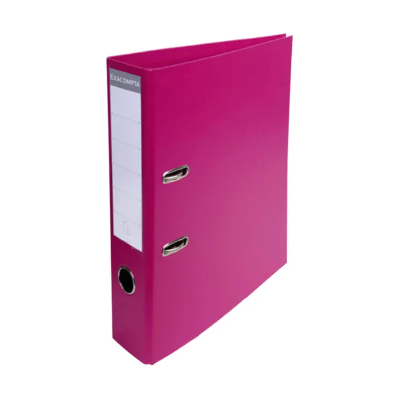Lever Arch File A4 Ref 53759E 3" ,Raspberry, PVC Exacompta