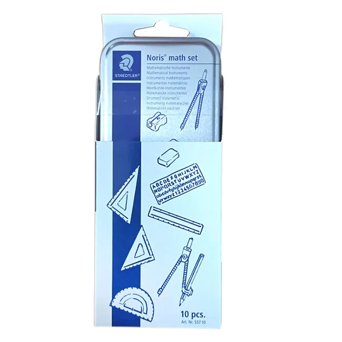 Compass Set Ref 557 10 Mathematical Instruments ,Pk 10 Staedtler