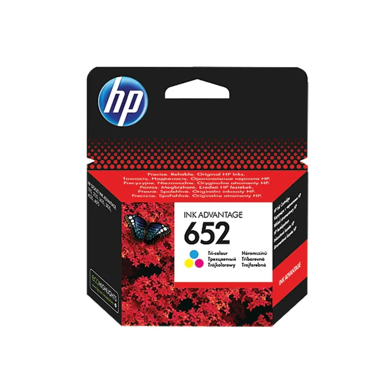 Inkjet Cartridge F6V24AE Tri Color HP 652 Hewlett Packard