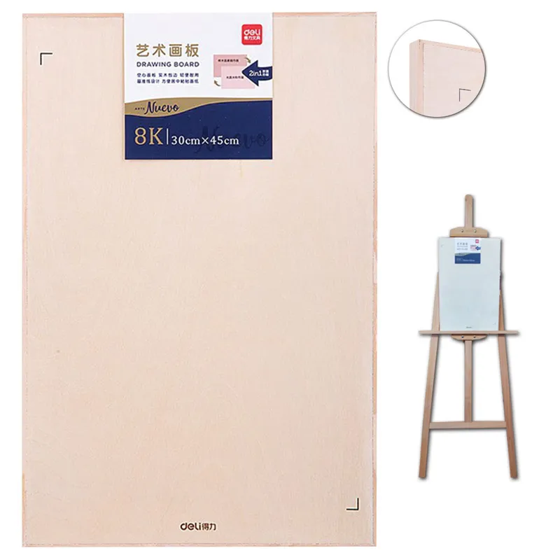Drawing board ref 73883 size 45*30 cm, wooden with portable handle Deli