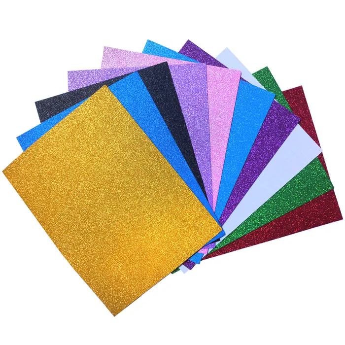 Glitter Foam Sticker Ref CH-3 A3, Assorted Colour [Pk 10] SW