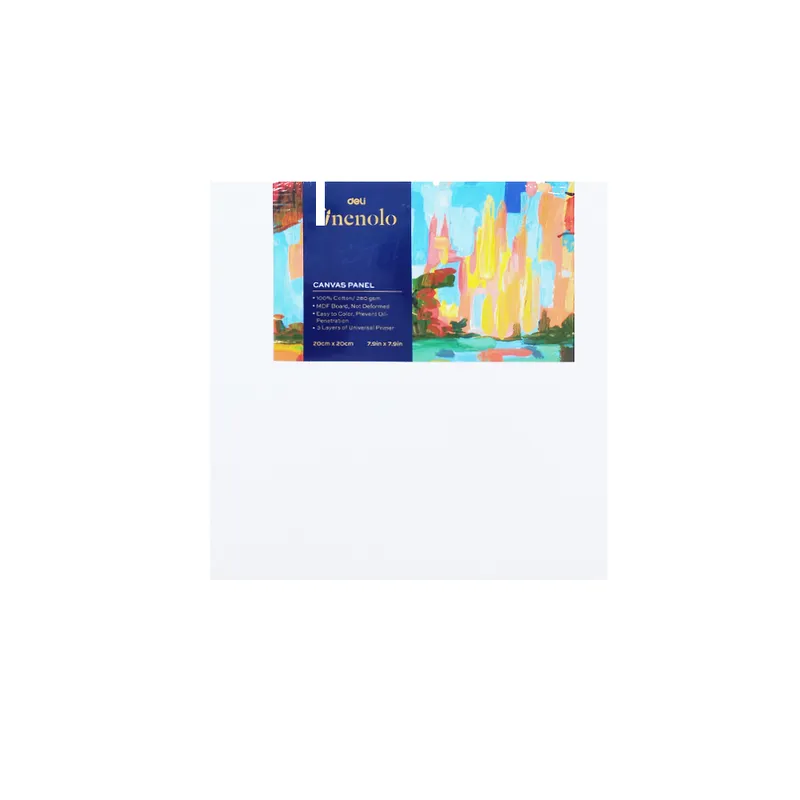 Artist Canvas Panel White Ref C280-2 S:20*20cm, 280g Deli