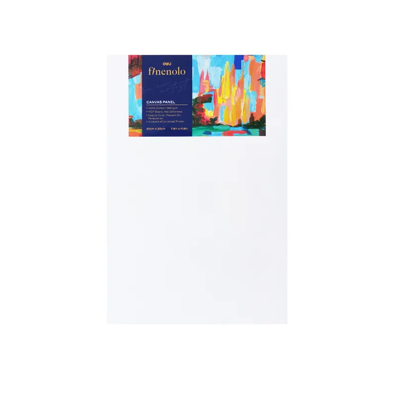 Artist Canvas Panel White Ref C280-3 20*30cm, 280g Deli