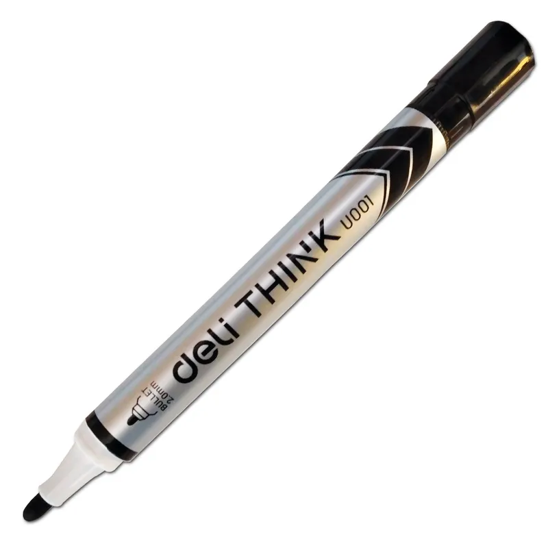 Whiteboard Marker Think U00120 Black , 2.0mm Acrylic Deli