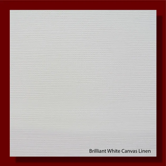 Canvas Linen Brilliant White 300gsm Embossed Paper - 670*980mm Milano