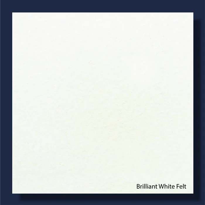 Felt Brilliant White 300gsm Embossed Paper - 670*980mm Milano