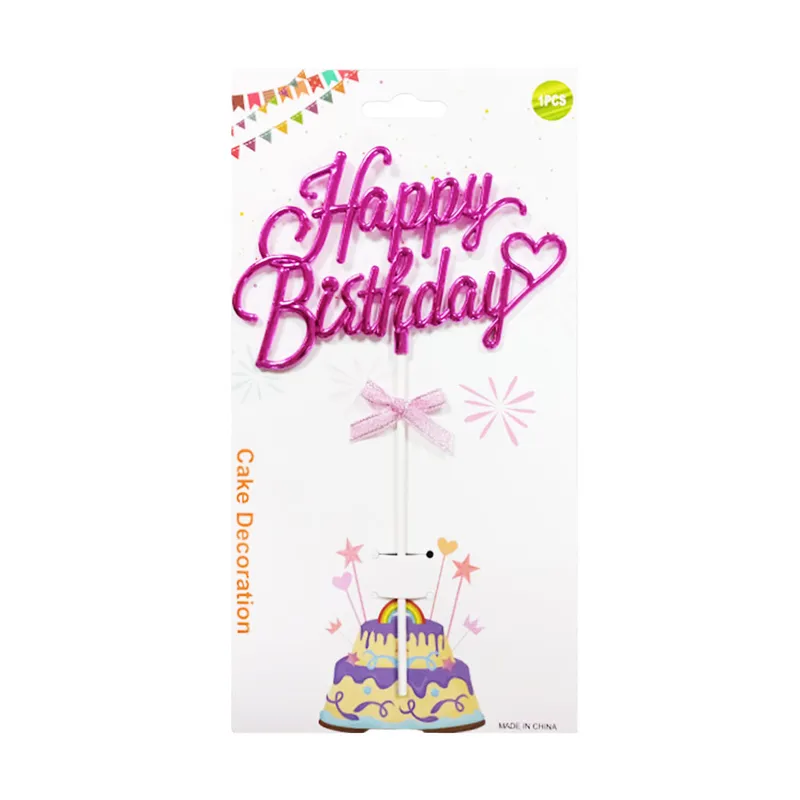 Party Cake Topper Happy Birthday WTC