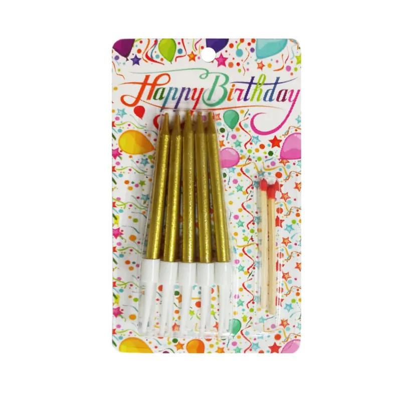 Candle Ref L2664 Assorted Colors [Pk 10] CNY