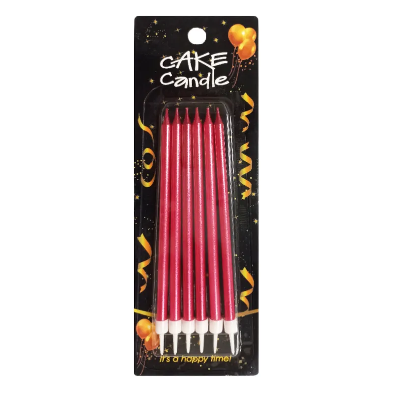Candle Stick Long Ref L4591 Assorted Colors [Pk 6] No Brand