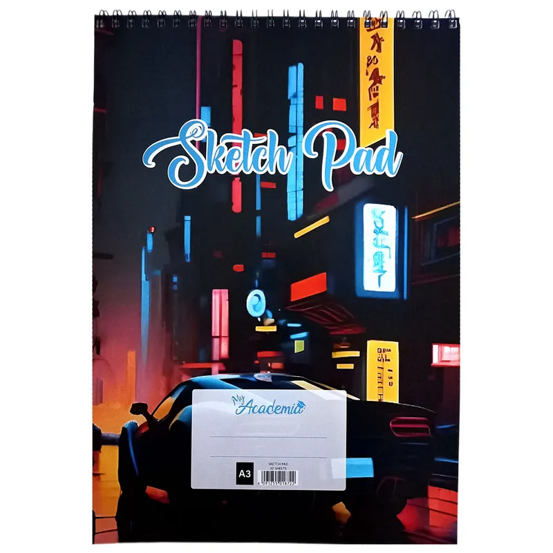 Sketch Book A3, 120gsm, 30 Sheets, Car My Academia