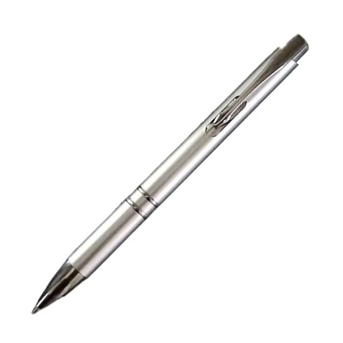 Ball Pen - Classy  Silver Plastic Personalised