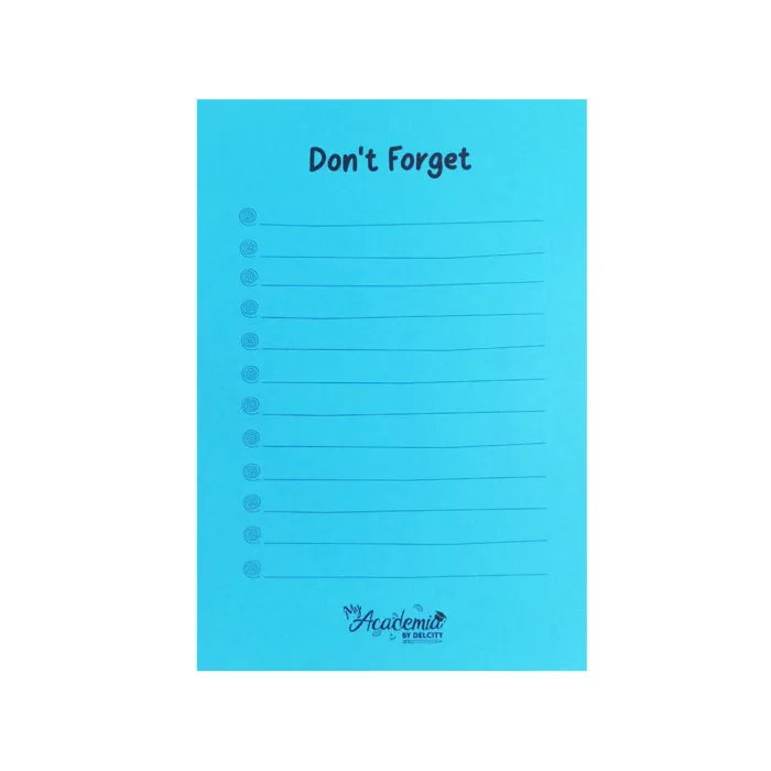Checklist -Don't Forget A5, Assorted Colours My Academia