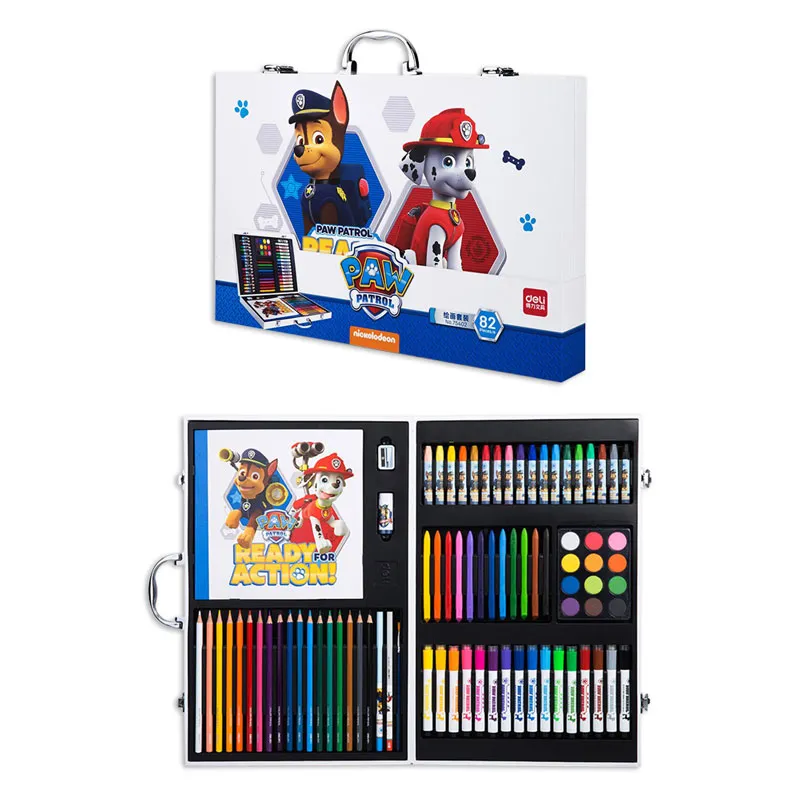 Colouring Set Nickelodeon Ref 75402 Blue, Paw Patrol [82 Pcs] Deli