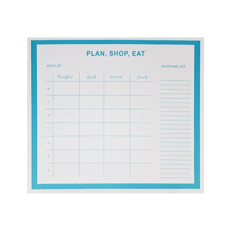 Desk Planner B5, Plan, Shop, Eat,Monthly Budget Notelita