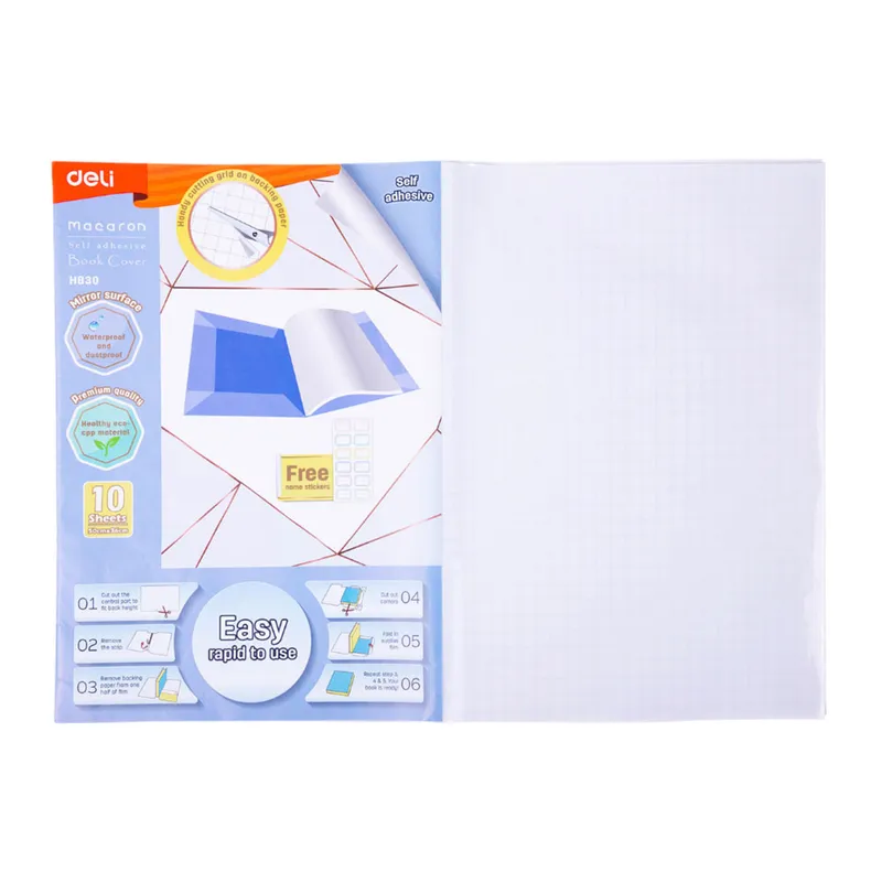Book Cover Ref EH830 S:500*360mm ,Self-Adhesive Deli