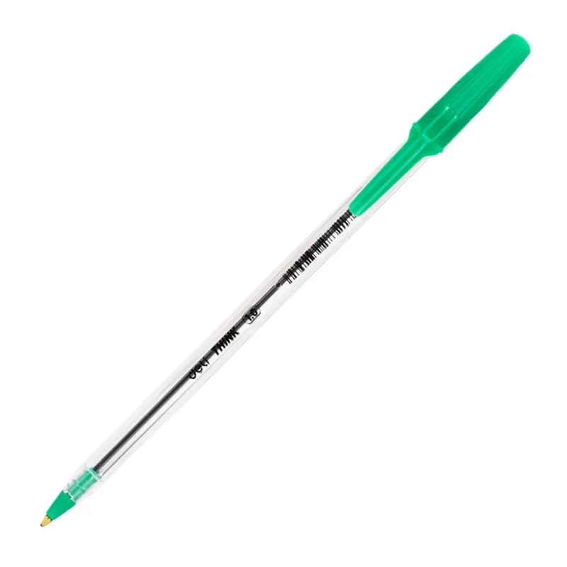Ball Point Pen Ref Q4-MT-GN Bullet Tip: 1.0mm, Green Deli