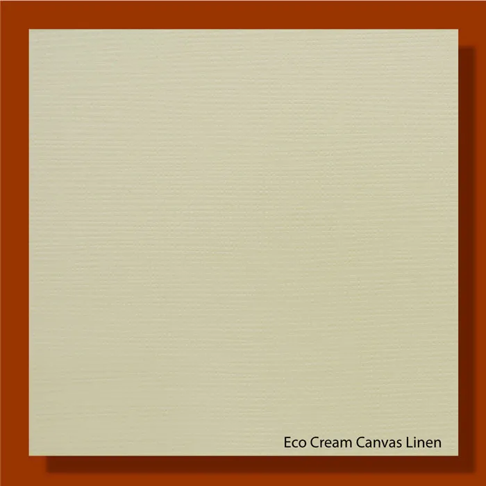 Canvas Linen Eco Cream 300gsm Embossed Paper - 670*980mm Milano