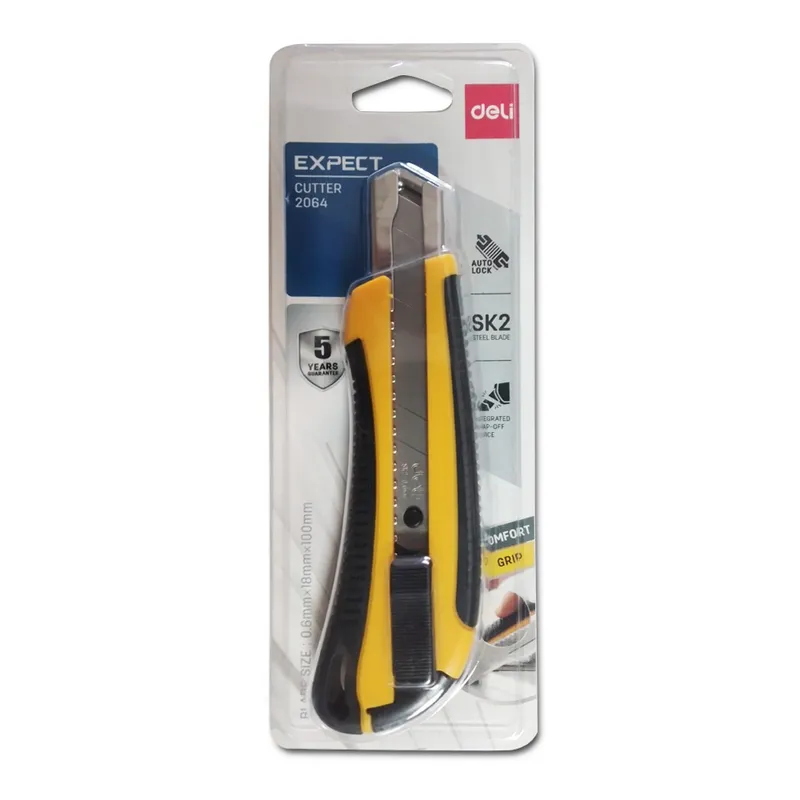 Cutter Knife Ref 2064 18mm Blade  Deli