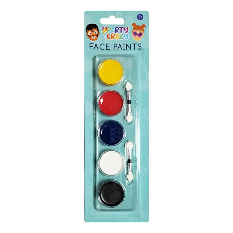 Face Paint Ref 1116 5 Colors with mini brush Tallon