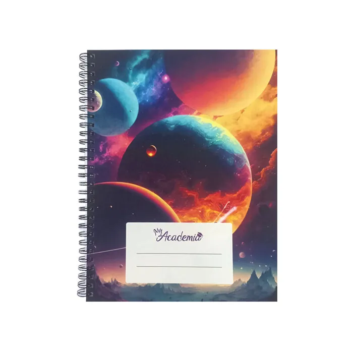 Spiral Notebook B5, 120 Sheets Ruled, Galaxy My Academia