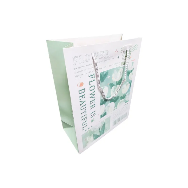 Gift Bag Ref YW701-1 Flower, 19.5*14.5*10cm - Small Meli Melo