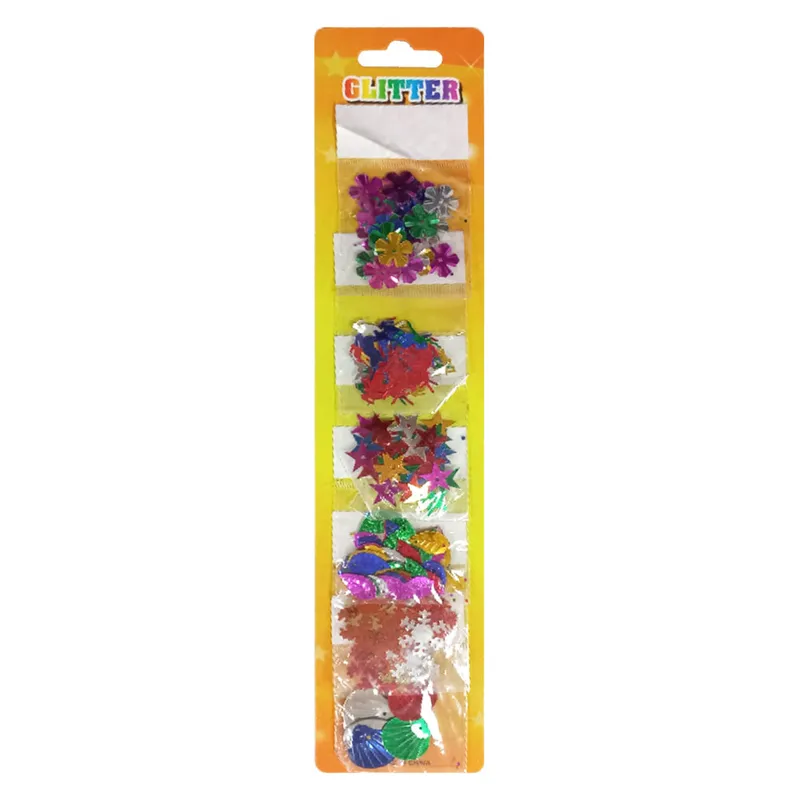 Glitter Confetti Ref GPS Assorted Design & Color [Pk 6] SW