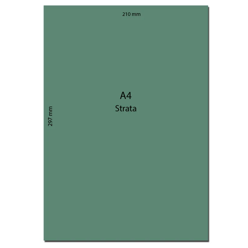 Strata Paper Ref C9 A4 Green, 210gsm [Pk 10]  Notelita
