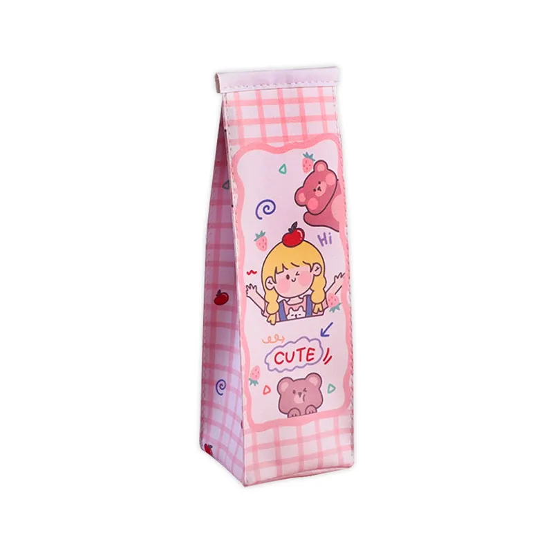 Pencil Case PU Milk Box Pink [21*7cm] My Academia
