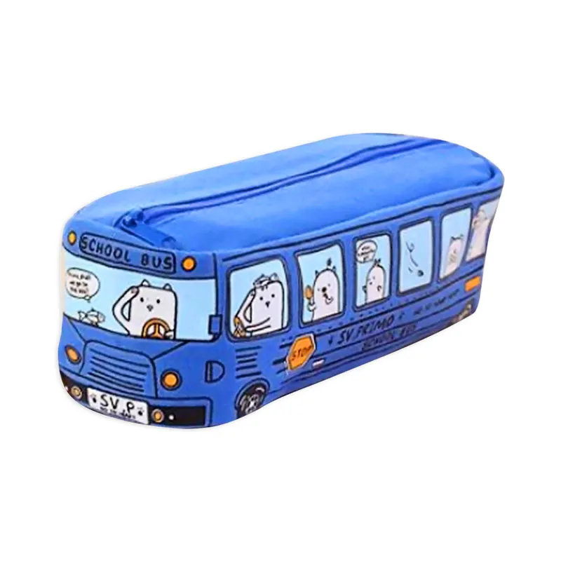 Pencil Case Polyester Bus Blue [18*6.5cm] My Academia