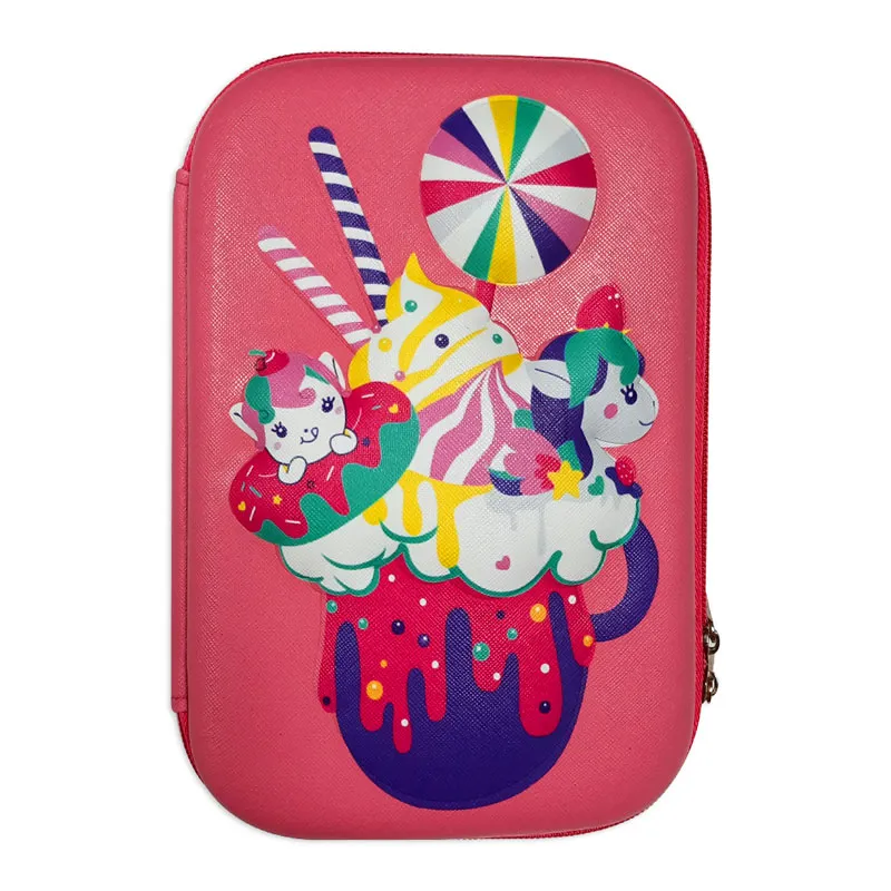 Pencil Case PU Ice Cream Pink Hard Case [22*14cm] My Academia
