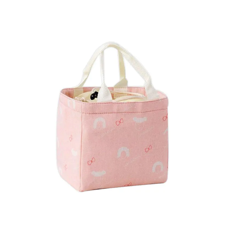 Lunch Bag Cloth 18*23cm - Pale Pink Bow My Academia