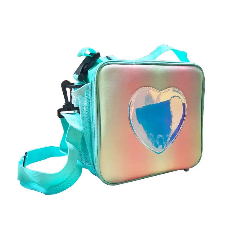 Lunch Bag Polyester 24*22cm - Heart Mint Green My Academia