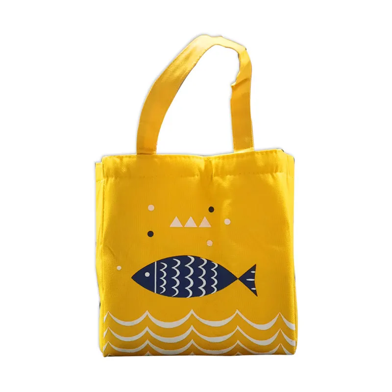 Lunch Bag Polyester 23*20cm - Fish Yellow My Academia