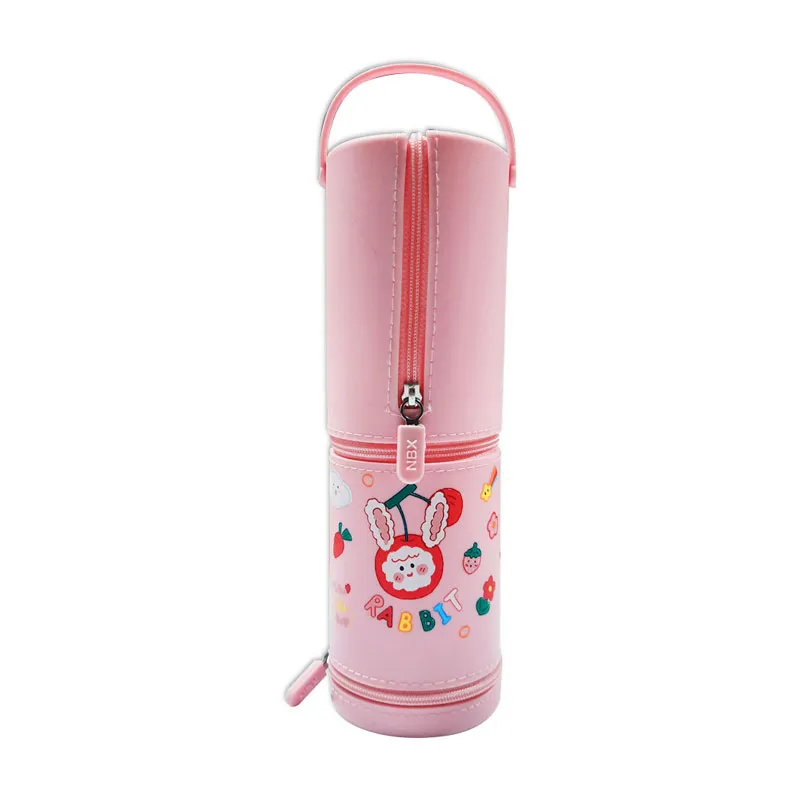 Pencil Case Cylinder Pink [21*6.5cm] My Academia