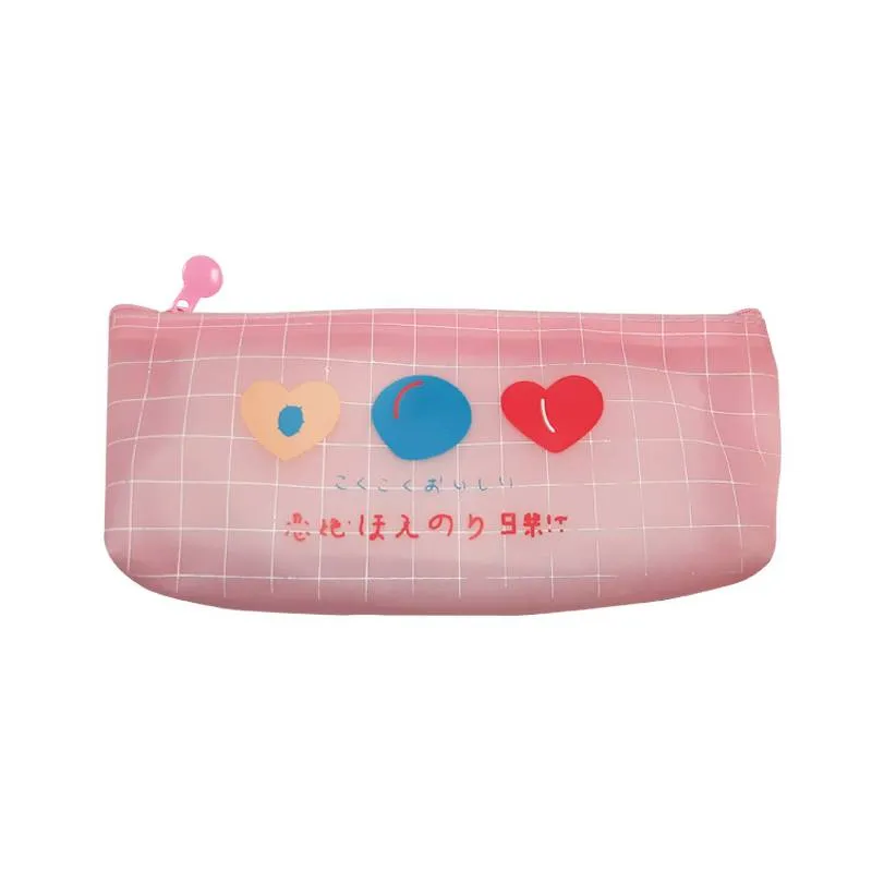 Pencil Case PP Translucent Pink [20*9cm] - Asst My Academia