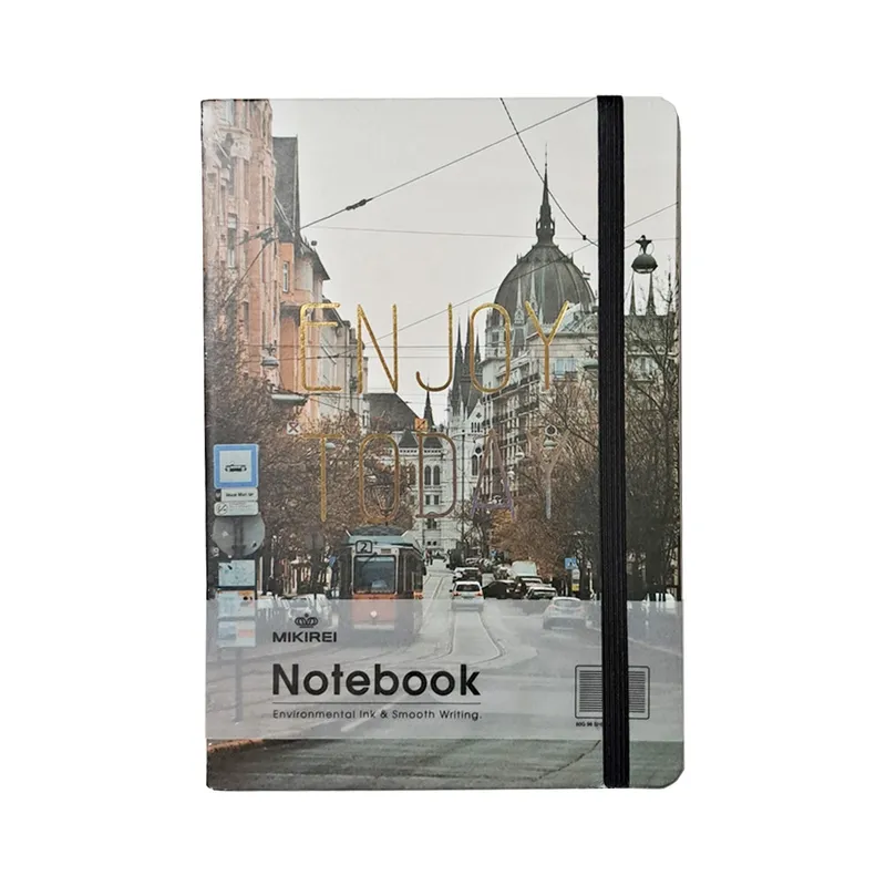 Hard Cover Notebook Ref BG9989 A5, 96 Sheets, Enjoy Today Meli Melo