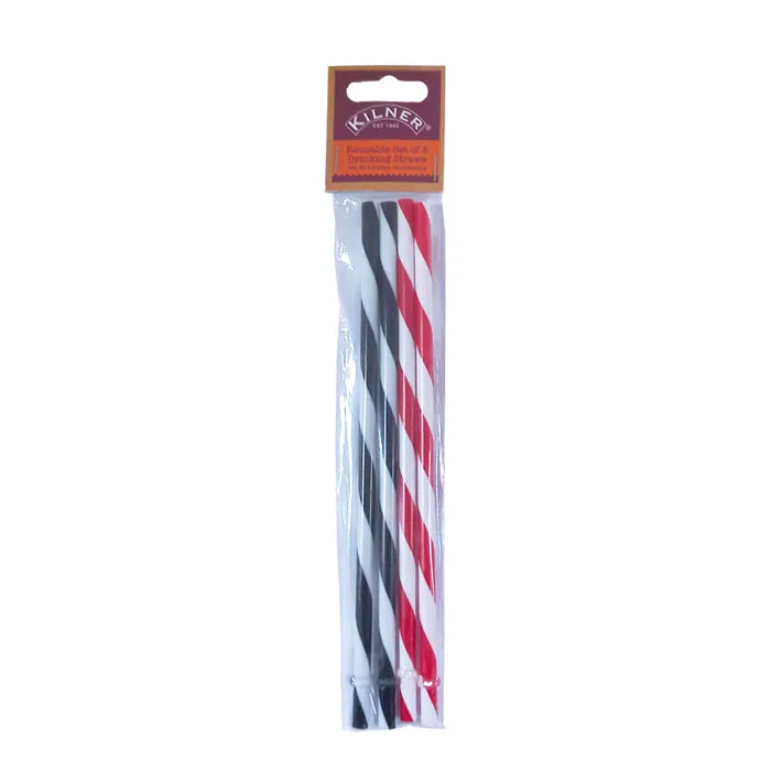 Plastic Straw Ref 451/42533 Reusable [Pk 4] Kilner