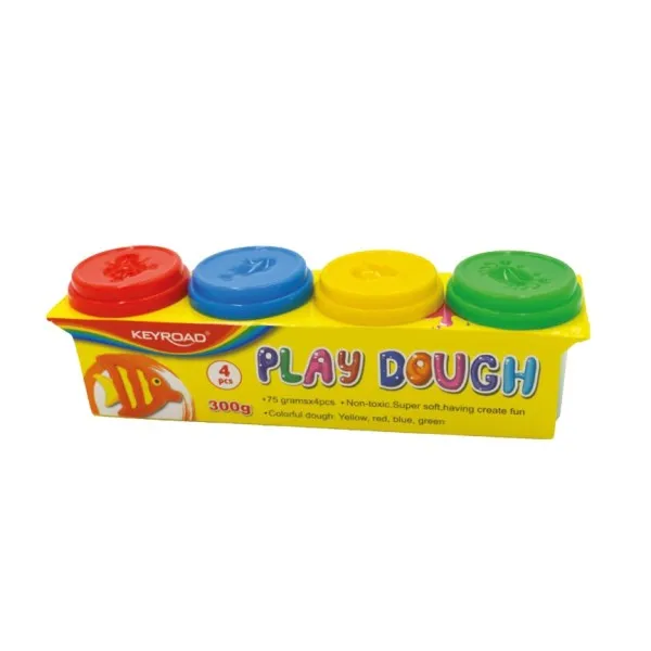 Dough Ref KR971496 75g*4 colours [yellow, red, blue, green] KeyRoad